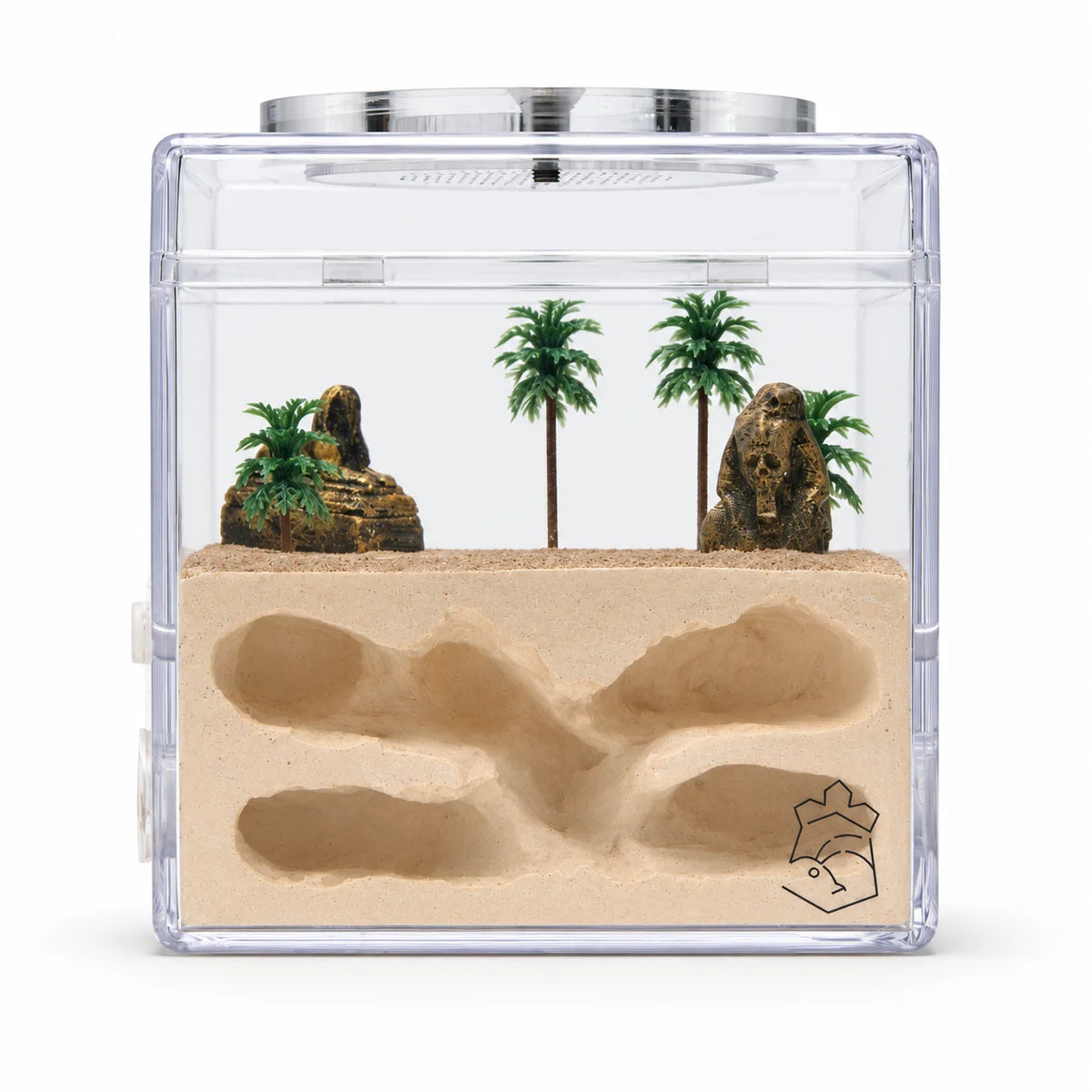 All-In-One Small Gypsum Ant Nest - Egyptian Theme by Empire of Ants, front view