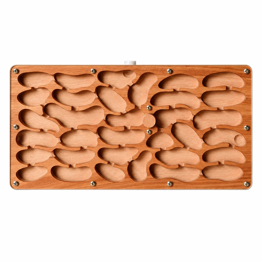 Large Wooden Ant Nest, top view, horizontal orientation